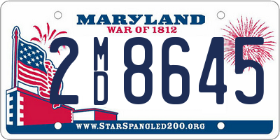 MD license plate 2MD8645