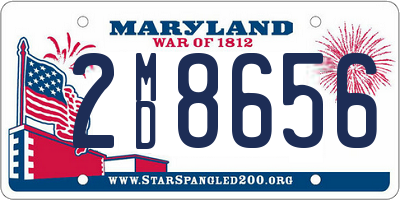 MD license plate 2MD8656