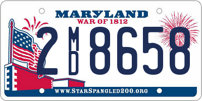 MD license plate 2MD8658