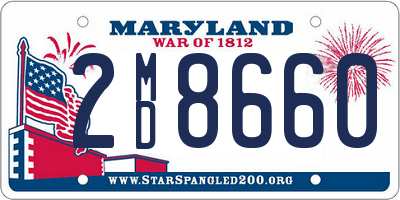 MD license plate 2MD8660