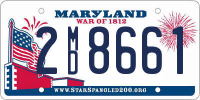 MD license plate 2MD8661