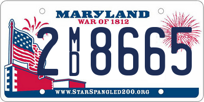 MD license plate 2MD8665