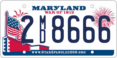 MD license plate 2MD8666