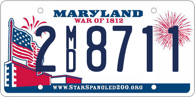 MD license plate 2MD8711