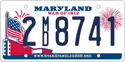 MD license plate 2MD8741