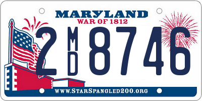 MD license plate 2MD8746