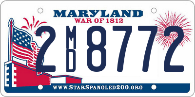 MD license plate 2MD8772