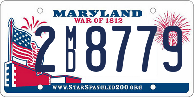 MD license plate 2MD8779