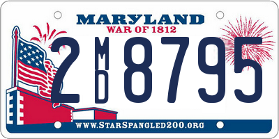 MD license plate 2MD8795