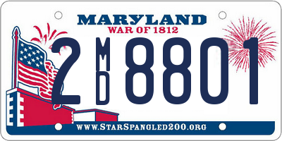 MD license plate 2MD8801