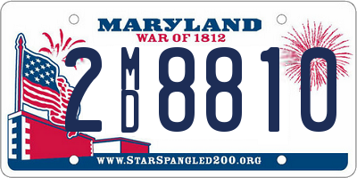 MD license plate 2MD8810