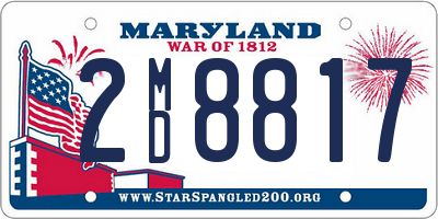 MD license plate 2MD8817