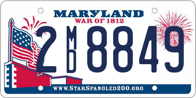 MD license plate 2MD8849