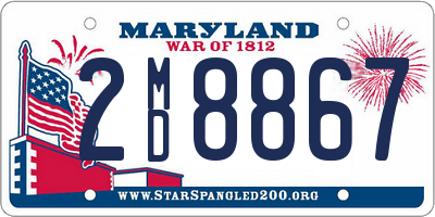 MD license plate 2MD8867