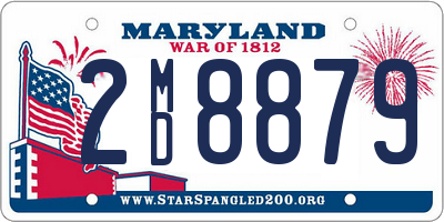 MD license plate 2MD8879