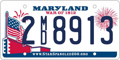 MD license plate 2MD8913