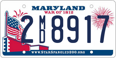 MD license plate 2MD8917