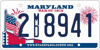 MD license plate 2MD8941