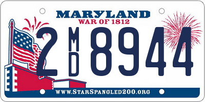 MD license plate 2MD8944