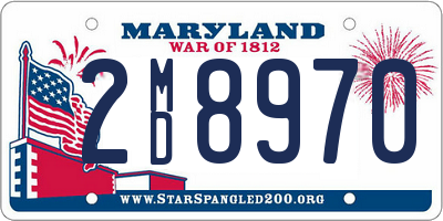 MD license plate 2MD8970