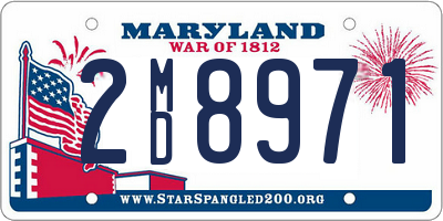 MD license plate 2MD8971