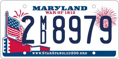 MD license plate 2MD8979