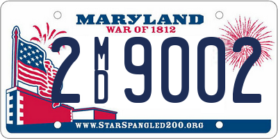 MD license plate 2MD9002