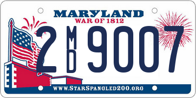 MD license plate 2MD9007