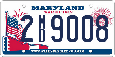 MD license plate 2MD9008