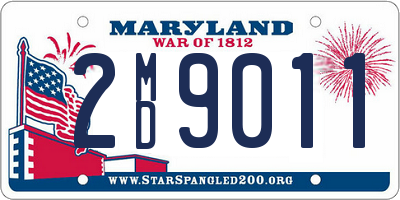 MD license plate 2MD9011