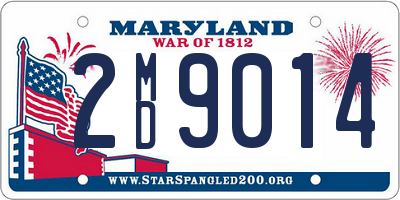 MD license plate 2MD9014