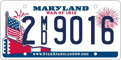 MD license plate 2MD9016