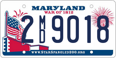 MD license plate 2MD9018