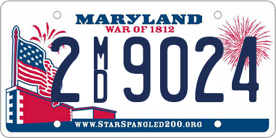 MD license plate 2MD9024