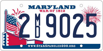 MD license plate 2MD9025