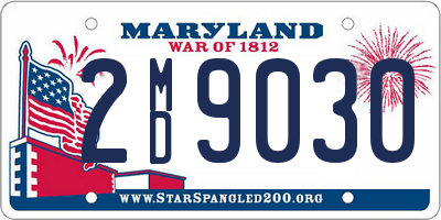 MD license plate 2MD9030