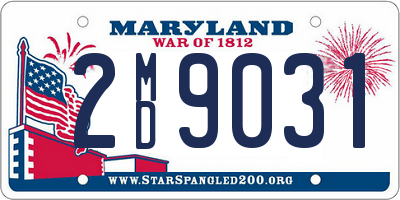 MD license plate 2MD9031