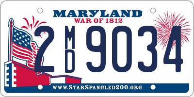 MD license plate 2MD9034