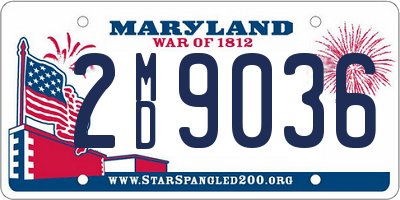 MD license plate 2MD9036