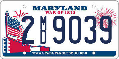 MD license plate 2MD9039