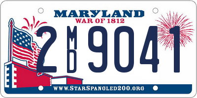 MD license plate 2MD9041