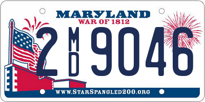 MD license plate 2MD9046