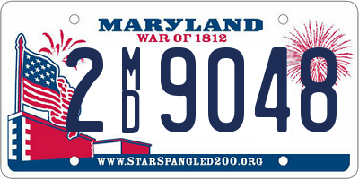 MD license plate 2MD9048