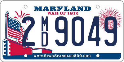 MD license plate 2MD9049