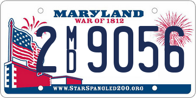 MD license plate 2MD9056