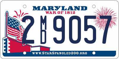 MD license plate 2MD9057