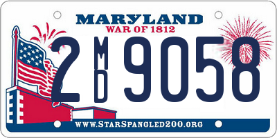 MD license plate 2MD9058