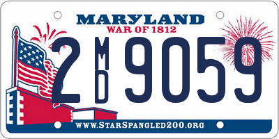 MD license plate 2MD9059