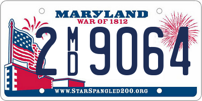 MD license plate 2MD9064