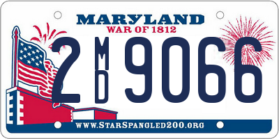 MD license plate 2MD9066